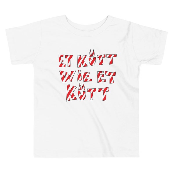 Short-sleeved baby T-shirt "Et Kütt wie et kütt" Köln Kölsch
