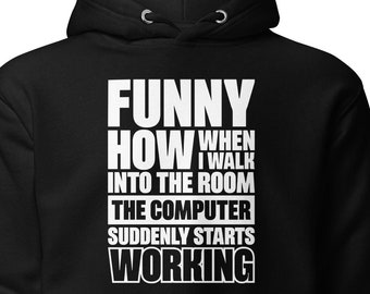 Husband Gift Boyfriend Gift Computer Sweatshirt, IT Shirt, Nerd Hoodie, Hacker Sweater, Programmer Engineer Hacker Coder Sweatshirt T1438