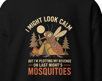 Funny Mosquito Life, Bug Lover Gift, Mosquito Brain, Trendy Insect Humor, I'm Thinking About Mosquitoes, LP0033
