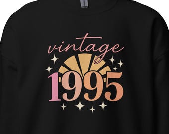 Vintage 1995 Shirts, Vintage 30th Birthday Year Number Tshirt For Him,  30th Milestone Best Friend Bday Gift For Her, 30 Bday Shirt BI10062