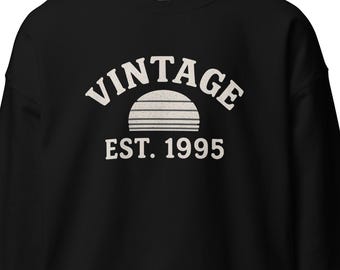 30th Birthday Gift Shirt, Vintage Est 1995, 30th Birthday Shirt,  Birthday Gifts,30th Birthday Present, BI10063
