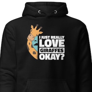 Giraffe Sweatshirt, Giraffe Lover Sweatshirt, Giraffe Sweater, Giraffe Sweatshirt, Giraffe Sweatshirt, Zoo Hoodie, Giraffe Lover, H1329
