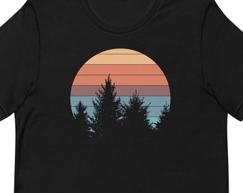Forest Shirt, Pine Tree Shirt, Fathers Day Gift, Husband Gift, Hunting shirt, Hiking T-shirt T2341