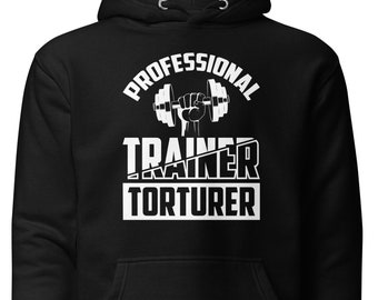Gym Sweatshirt, Workout Hoodie, Gym Gift, Gift for Trainer, Fitness Trainer Sweatshirt, Personal Training H1989