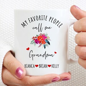 Grandma Mug, Personalized Grandma Gifts, Grandma Coffee Mug, Grandma  Gifts From Grandkids , Grandma Birthday Gifts Mother&#39;s Day For Grandma