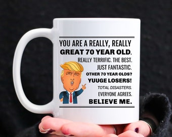 Funny 70th Birthday Mug Gift, Gift For Women, 70th Birthday Mug Gifts For Her Gift For Him  Coffee Mug, 70th Gag Gift