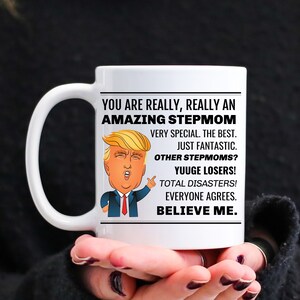 Stepmom Gifts, Funny Stepmom Trump Gift, Step Mom Gift Mug, Gift For Stepmom, Best Stepmom, Stepmom bday, Trump Stepmom Mug