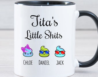 Tita Gifts, Personalized Tita Coffee Mug, Mothers Day For Tita, Mother's Day Gift For Tita Spanish Grandma, Tita Funny Poop Emoji Gift Mug