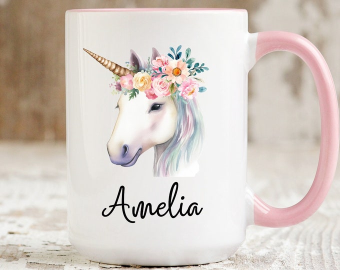 Unicorn Gift For Girls Her, Unicorn Mug, Personalized Unicorn Gifts For Women, Unicorn Coffee Cup, Unicorn Coffee Mug, Stocking Stuffers Her