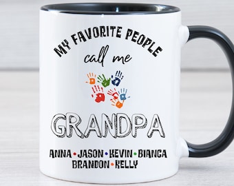 Personalized Grandpa Gifts Personalized Grandpa Coffee Mug Grandpa Mug With Grandkids Names Father's Day Gifts For Grandpa Birthday Gift