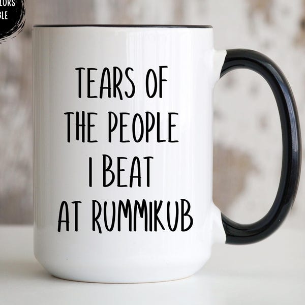 Rummikub Gift, Tears of the people I beat at Rummikub Mug, Game Night Mug, Winner’s Mug, Rummikub Trophy Game Night Gift Idea