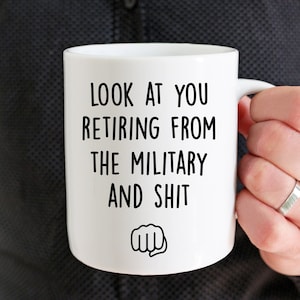 Military Retirement Gifts, Gifts For Military Retirement, Military Retired Gift Mug Military Retirement Gifts For Men Women Retired Military