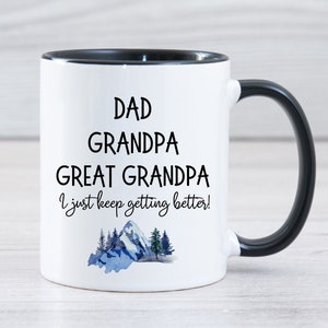 Great Grandpa Gift For Great Grandpa Mug Promoted To Great Grandpa, Pregnancy Reveal For Great Grandpa, Baby Announcement Great Grandfahter