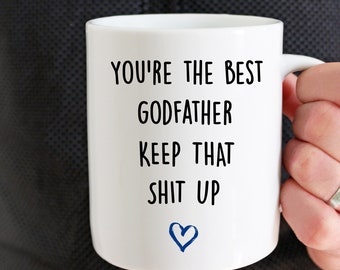Godfather Gifts, Godfather Mug, Baptism Gifts For Godfather, Funny Godfather, Baptism Gift For Men, Godfather Gift, Godfather Coffee Mug Cup