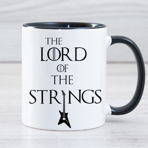 Guitar Player Coffee Mug, Bass Player, Lord Of The Strings, Musician Gifts, Christmas Gift For Guitarist, New Future Guitar Player Mug