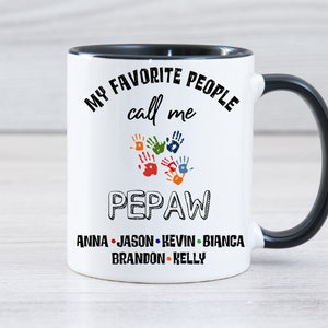 Pepaw Gift,Pepaw Mug, Personalized Pepaw Fathers Day,Pepaw Gift Personalized, Funny Grandpa Mug,Pepaw Gifts,Pepaw Cup From Grandkids