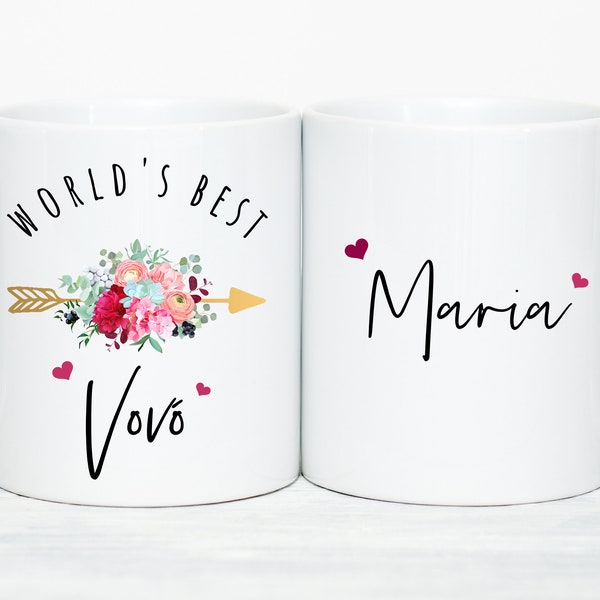 Vovó Gifts, Personalized Vovó Coffee Mug, Gifts For Vovó Mothers Day For Vovo, Mother's Day Gift For Vovo, Portuguese Grandma Gifts