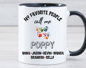 Poppy Gift,Poppy Mug, Personalized Poppy Fathers Day,Poppy Gift Personalized, Funny Grandpa Mug,Poppy Gifts,Poppy Cup From Grandkids