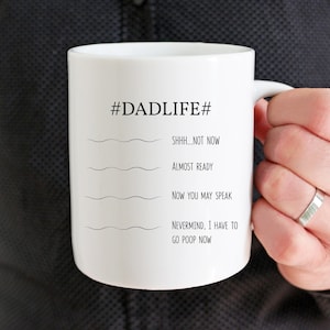 Dad Gift, Father&#39;s Day Funny Dad Mug, Fathers Day Gift For Dad From Daughter Son Birthday Bday Gift Coffee Mug Cup Present, Cute DadLife