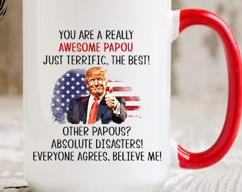 Papou Gifts, Grandpa Gift, Best Papou Mug Father's Day Gift for Papou Funny Mug Greek Grandpa Papou Coffee Cup From Grandkids
