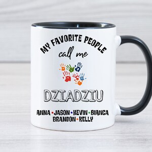 Dziadziu Gift,Dziadziu Mug, Personalized Dziadziu Fathers Day,Dziadziu Gift Personalized, Dziadziu Gifts, Dziadziu Cup From Grandkids