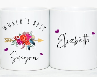 Personalized Suegra Gifts Suegra Coffee Mug Gifts For Suegra Mothers Day For Suegra Spanish Mother-In-Law Gift Mother's Day Gift For Suegra