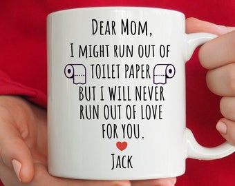 Dear Mom Social Distancing Mom Gift Quarantine Gift For Mom Funny Mothers Day Gift From Daughter Funny Mothers Day Gifts For Mom From Son
