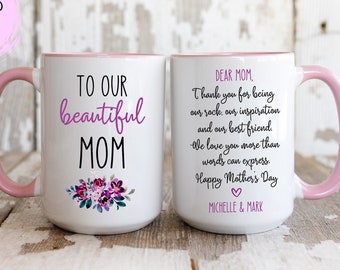 Mom Mug, Mom Birthday Gift For Mom, Mothers Day Gift From Son Daughter Kids Sentimental Gifts For Mom Coffee Mug Mom Christmas Birthday Gift