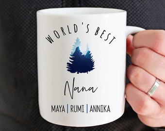 Nana Gifts, Personalized Nana Coffee Mug, Fathers Day For Nana Gift From Grandkids Indian Grandpa Nana Gift From Grandson Granddaughter