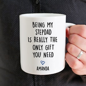 Personalized Stepdad Gifts, Personalized Step Dad Mug, Funny Step dad Coffee Mug, Dear Step dad Mug, Stepdad Birthday Gift, Stepdad Cup