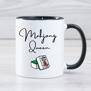 Mahjong Mug, Mahjong Queen Mug, Mahjong Gift, Mahjong Game Gifts, Funny Mahjong Mug, Mahjong Player Mug, Mah-jongg Game Gift Mug