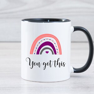 You Got This Mug,  Boho Rainbow Coffee Mug, Inspirational Gift, New Job Gifts, Christmas Gifts For Her, Cute Rainbow Coffee Mug