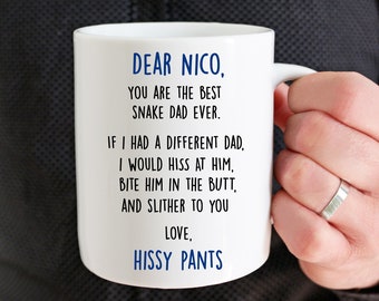 Snake Gifts For Men, Personalized Snake Dad Mug, Snake Mug, Snake Dad Gifts, Snake Dad Mug, Snake Lover, Snake Whisperer, Funny Snake Gift
