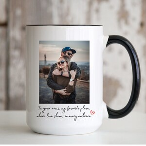Personalized Photo Coffee Mug, Custom Photo Mug Gift For Him Her, Photo Mug Birthday Gift, Anniversary Gift Wifey Hubby, Mug With Picture