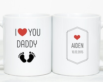 Personalized First Fathers Day Gift, New Dad Mug, Baby Shower Gift, Gift for New Father New Dad Fathers Day Gift 1st Fathers Day Coffee Cup