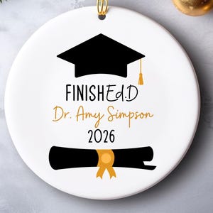 EDD Graduation Gift For Her Him, EDD Gift, 2026 Doctor Of Education, Ed.D Doctorate 2026 Finished.d Edd Graduation Graduate Gift Idea