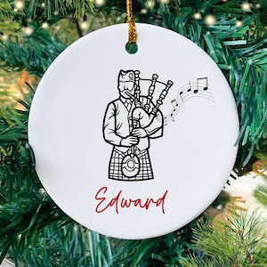 Bagpiper Ornament, Bagpiper Gifts, Personalized Bagpiper Gifts Christmas Ornament Bagpipe Ornament, Gifts For Bagpiper Woodwind Instrument
