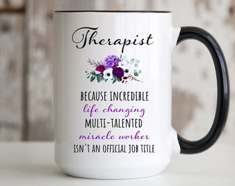 Therapist Gifts, Therapist Mug, Therapist Birthday Gifts, Therapist Appreciation Gift Funny, Therapist Thank You Gift, Therapist Christmas