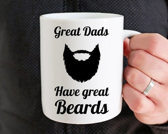 Beard Dad Mug, Beard Dad Gift, Custom Beard Dad Mug, Dads With Beards, Fathers Day Gift from Daughter Son Coffee Cup Gifts For Bearded Dad