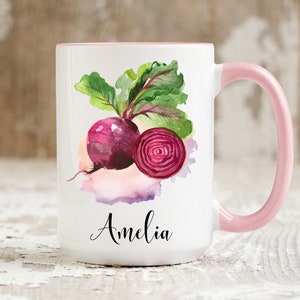 Beet Mug, Beet Gifts, Funny Beet Lover Gifts, Beet Farmer Mug, Beet Coffee Mug, Beet Fan Gifts, Beetroot Art For Her Women, Beetroot Gifts