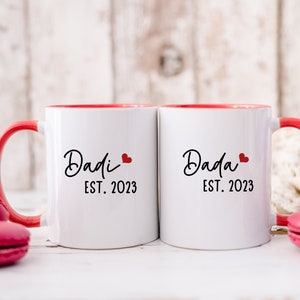 Dadi Dada Est 2023 Mug Set, Dadi Dada Mug Set, New Indian Grandparents Gift Set, Indian Grandparents Gift Dadi Grandma Dada Grandpa Gift Mug