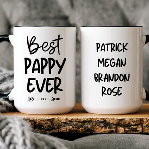 Pappy Gift, Best Pappy Ever Mug, Pappy Mug, Gifts For Pappy Father&#39;s Day For Pappy Mug, Pappy Coffee Cup, Pappy Grandpa Birthday For Pappy