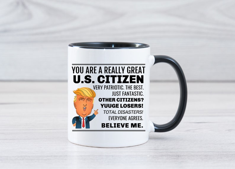 U.S. Citizen Mug, New Citizen Gift Mug, U.S. Citizen Gifts, New Citizenship Gift, Citizenship Gifts, American Citizen Gift, US Citizen Mug Black Handle Mug