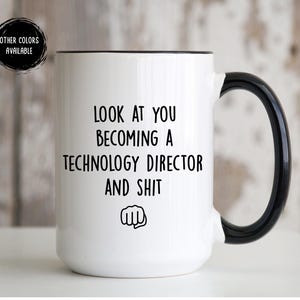 Technology Director Promotion Gifts, Technology Director Coffee Mug Cup, New Director Of Technology Gifts Boss Technology Director Promotion