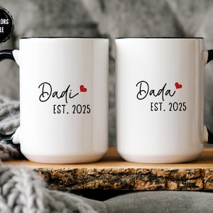 Dadi Dada Est 2025 Mug Set, New Indian Grandparents Gift Set, Dadi Dada Mug Set, Dadi Grandma Dada Grandpa Gift Mug Indian Grandparents Gift
