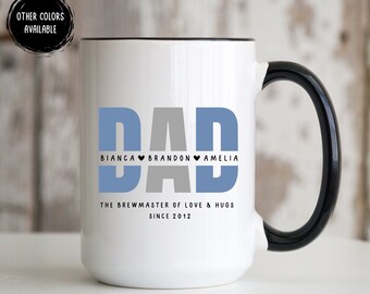 Personalized Dad Tumbler 40oz, Dad Tumbler With Kids Name, Father...
