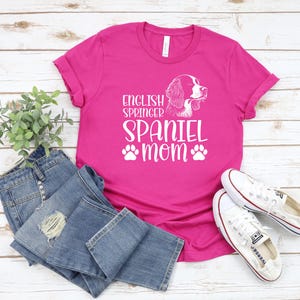 English Springer Spaniel Mom Shirt, English Springer Spaniel Shirt for Women, Springer Spaniel Gifts, Birthday Christmas Shirt MD0038R
