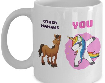 Grandma Mug Unicorn, Best Grandmother Gift From Grandkids, Mother's day gift for grandma, Nana Mawmaw, Grandmother Coffee Mug/Cup Gift