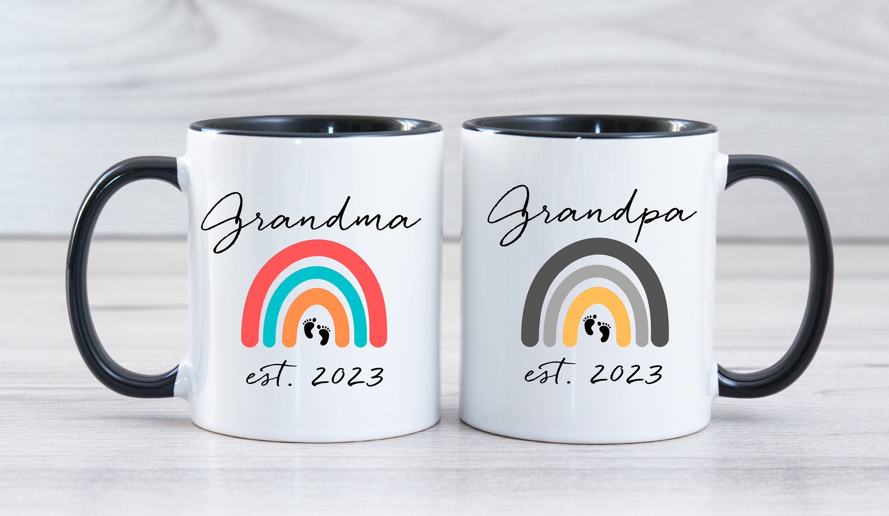 Promoted To Grandma Est. 2023 - Coffee Mug - Gifts For Grandma - Grand –  familyteeprints