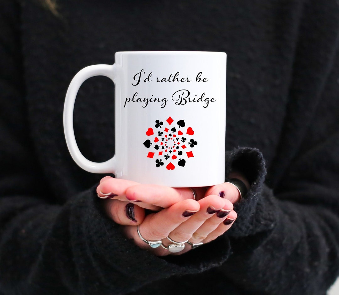 Bridge Player Gifts, Bridge Card Gift Mug, Gifts for Bridge Player